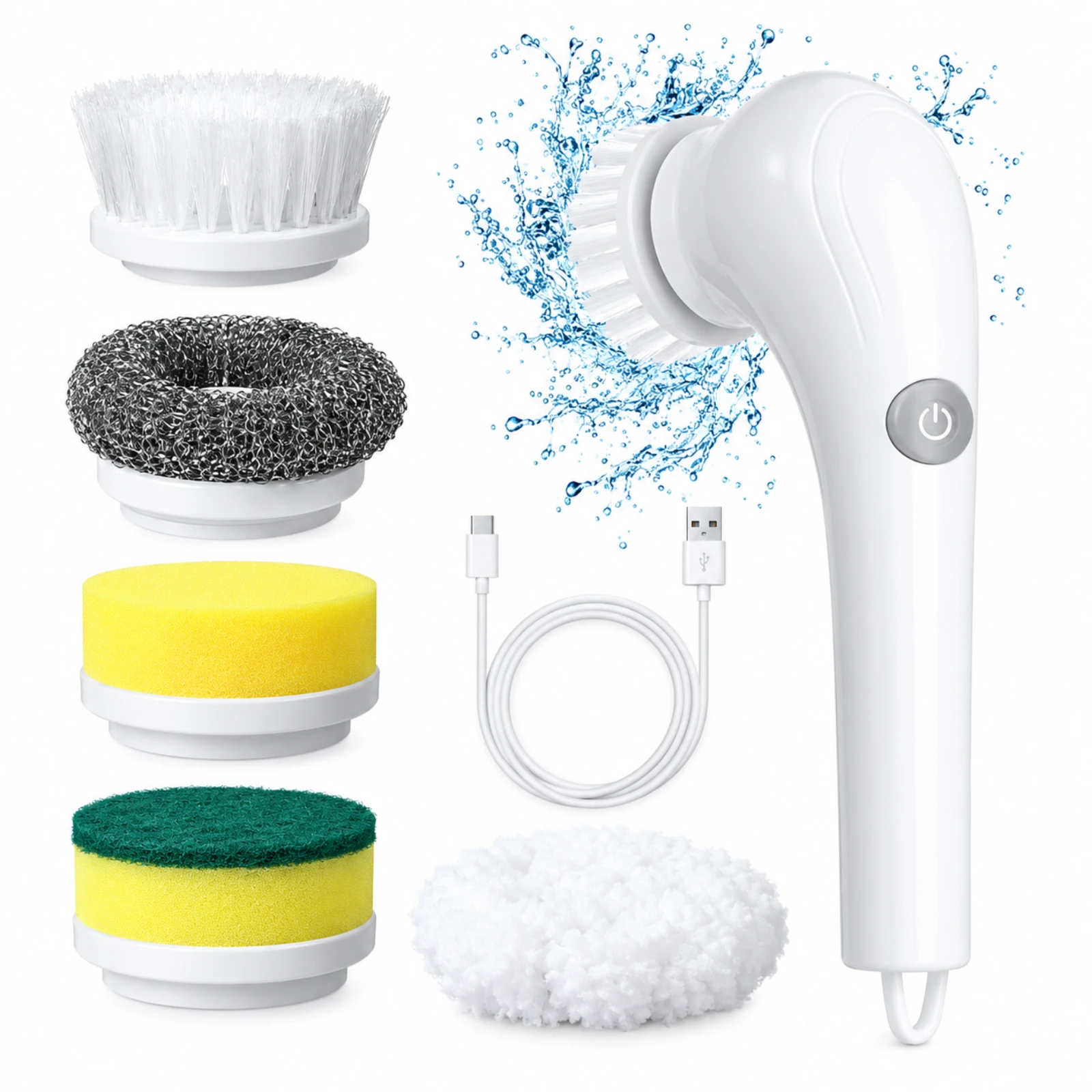 5-in-1 Rechargeable Multi-Functional Electric Cleaning Brush