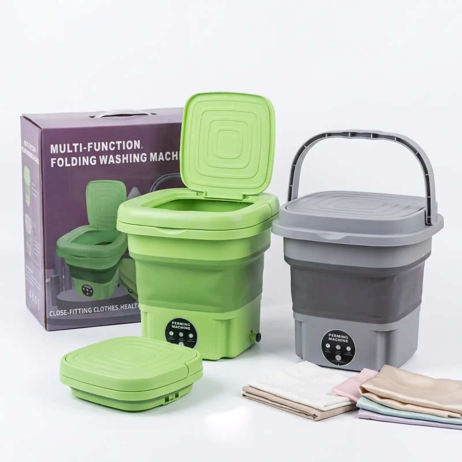 Portable Folding Washing Machine – 12L | Compact Mini Laundry Washer